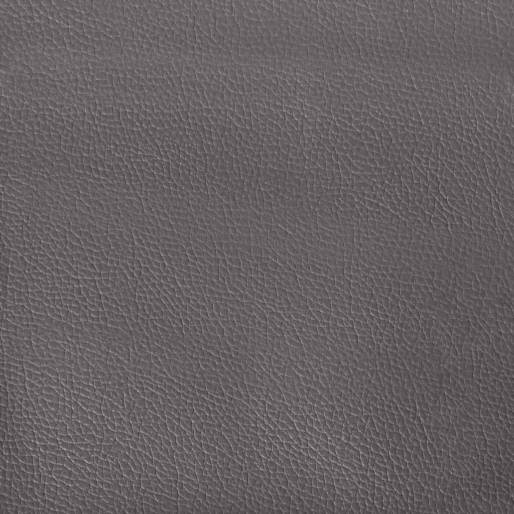 Office Chair with Massage Function Grey Faux Leather