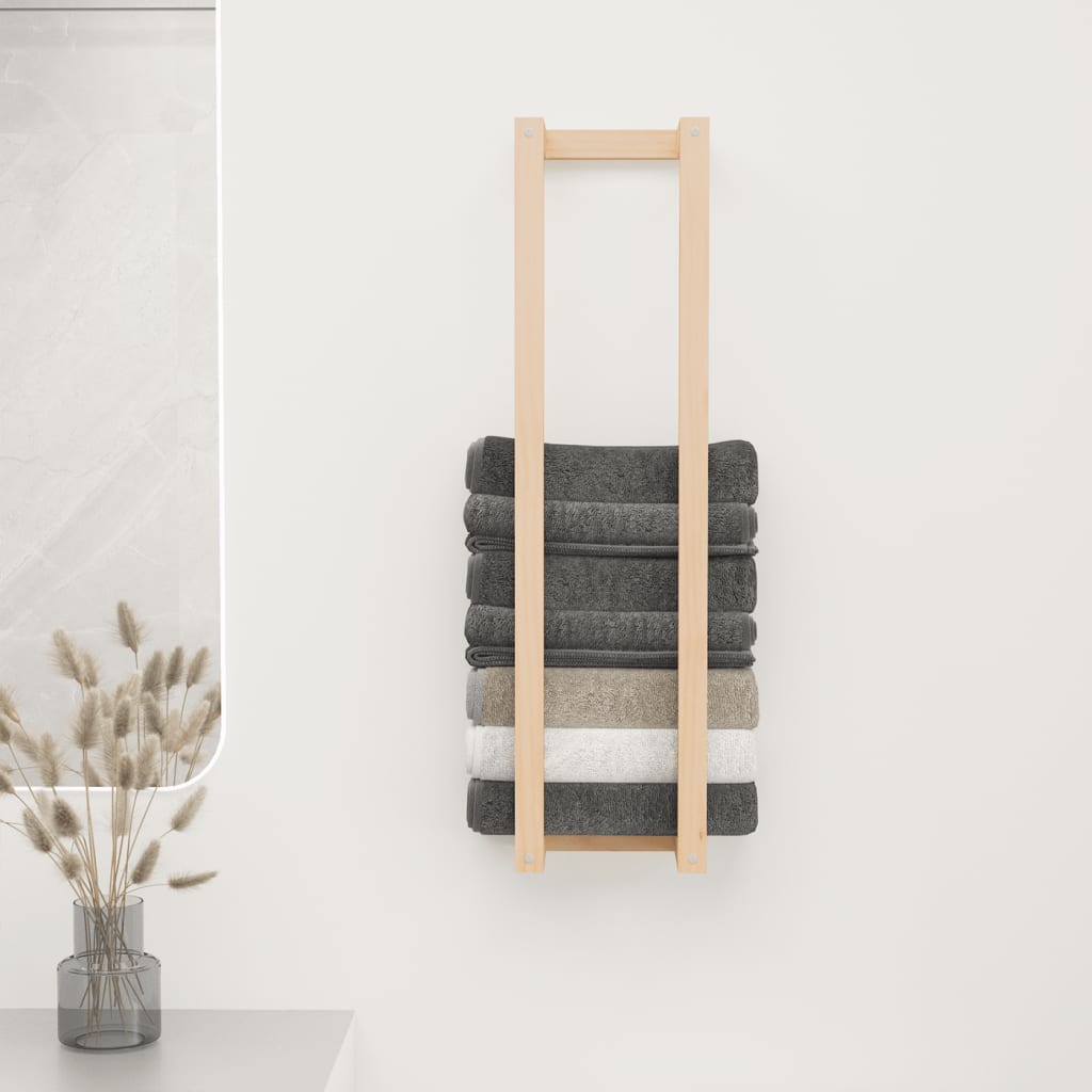 Towel holder 23x18x90 cm Solid Pine