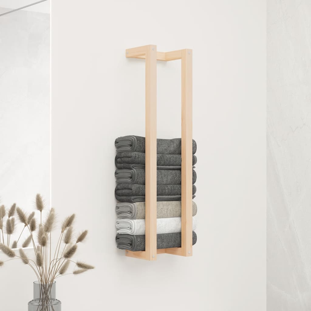Towel holder 23x18x90 cm Solid Pine