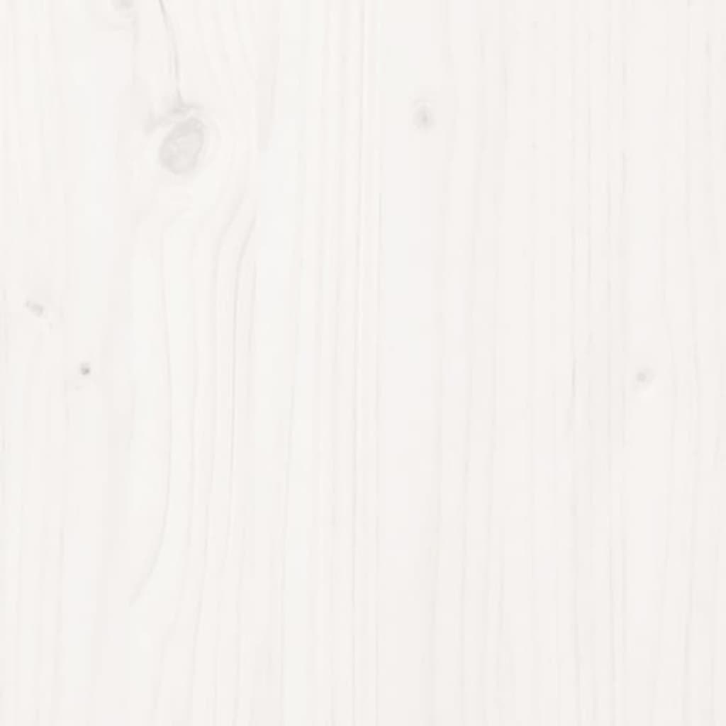 Towel Rack White 23x18x90 cm Solid Pine