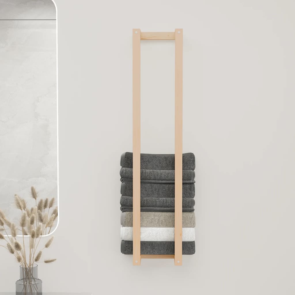 Porte-serviettes 23x18x110 cm Bois massif pin