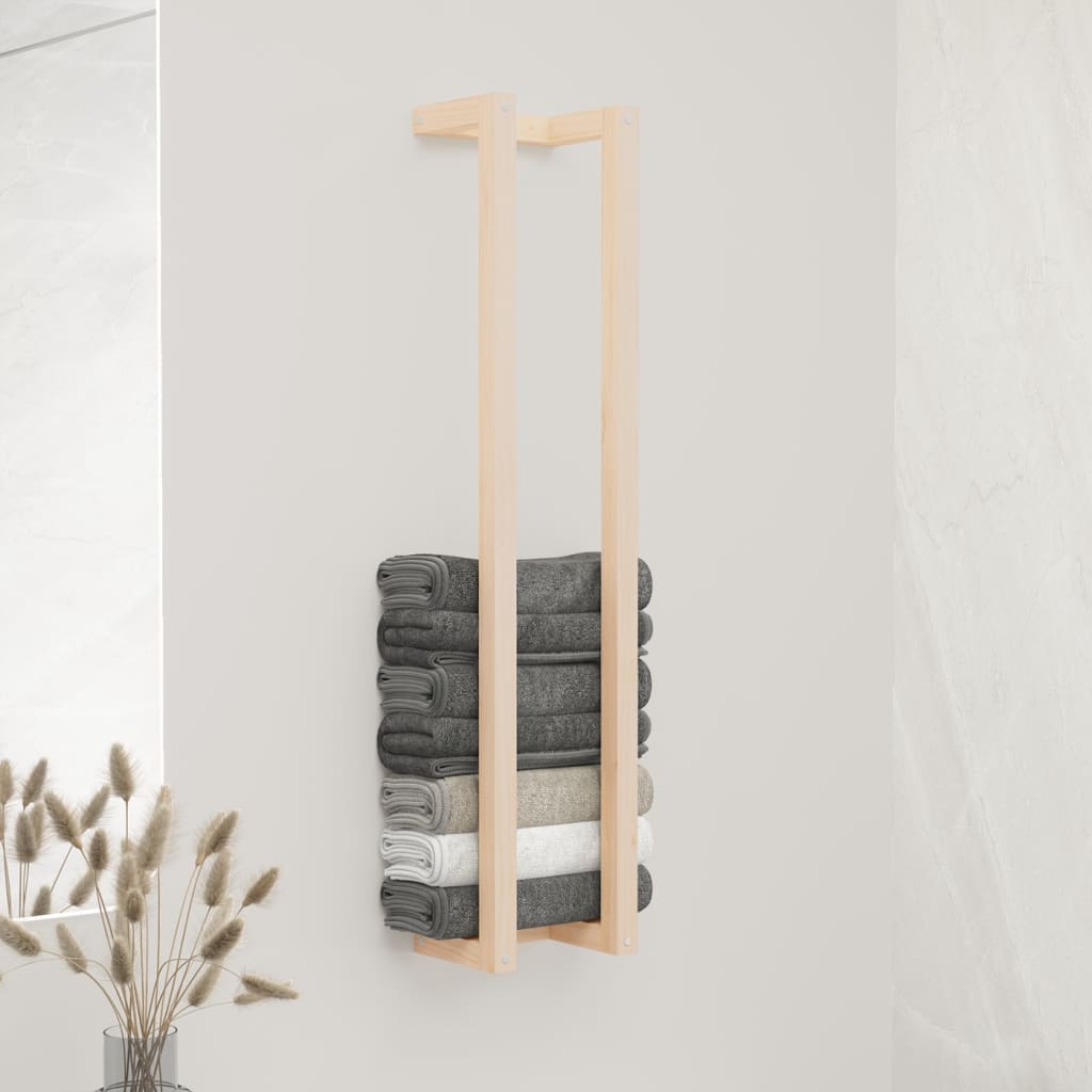Porte-serviettes 23x18x110 cm Bois massif pin