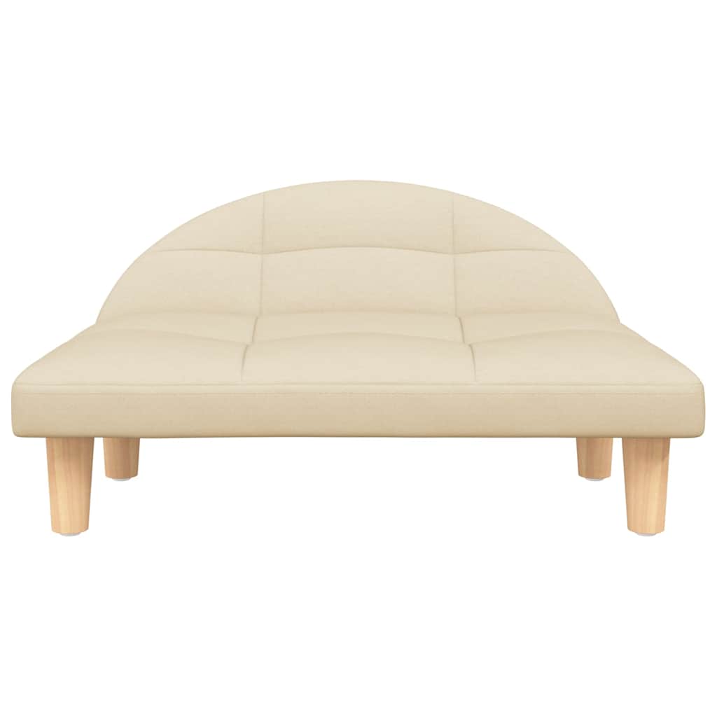 Hundebett Creme 70x52x30 cm Stoff