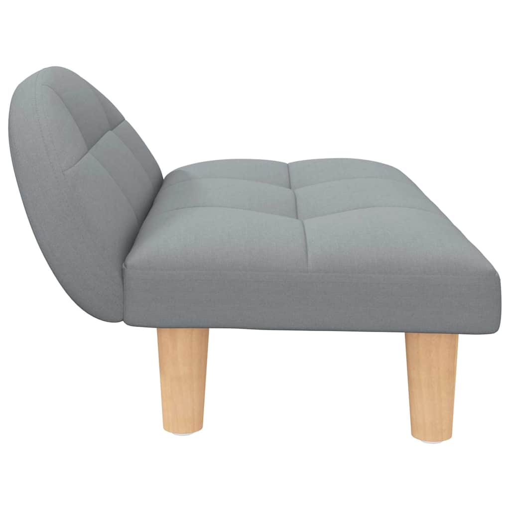 Hundebett Hellgrau 70x52x30 cm Stoff