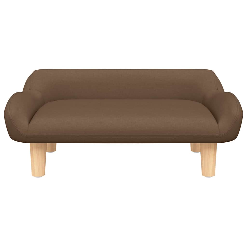 Hundebett Braun 70x40x24 cm Stoff