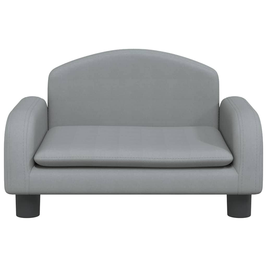 Hundebett Hellgrau 50x40x30 cm Stoff