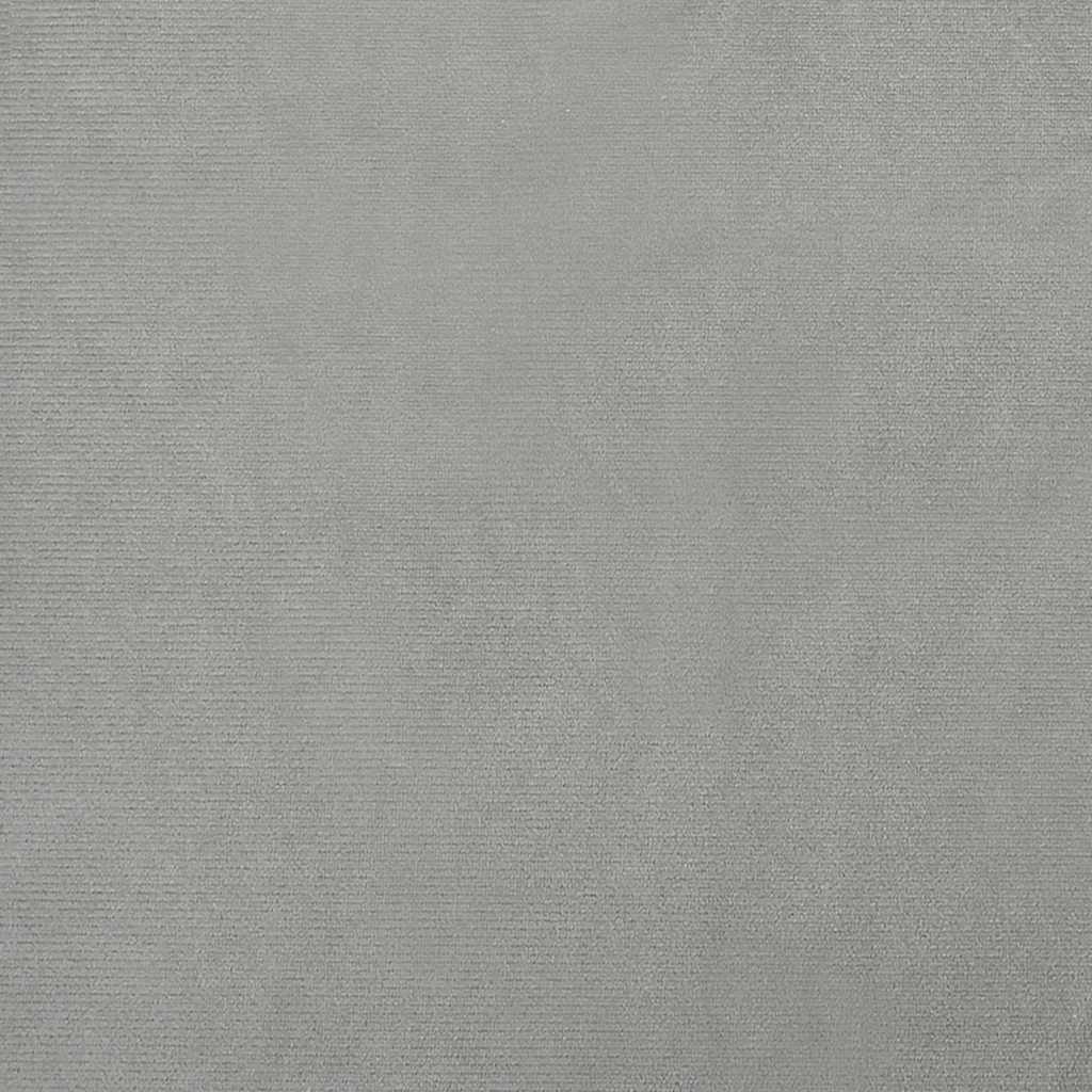 Hundebett Hellgrau 70x45x33 cm Samt