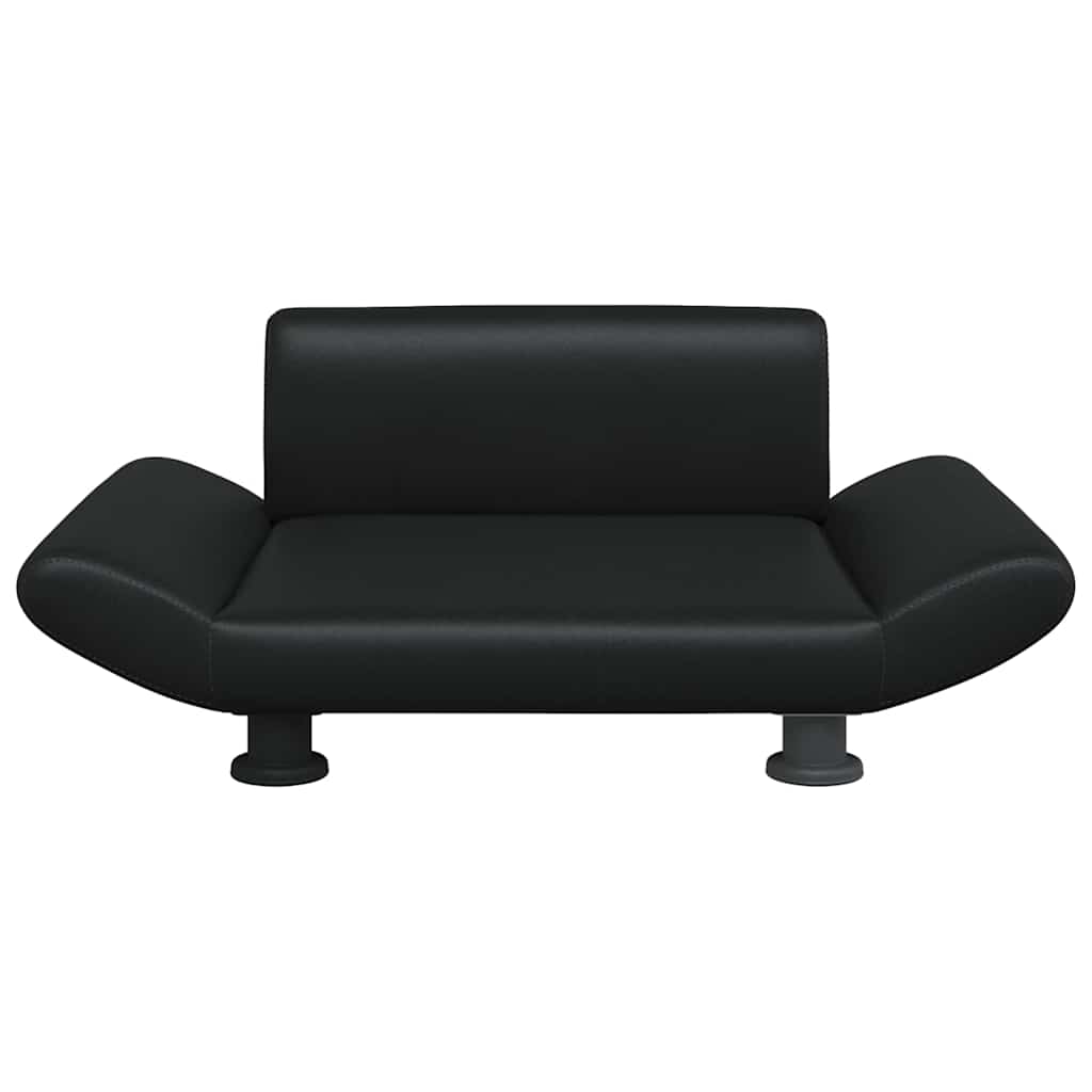 Hundebett Schwarz 70x45x28 cm Kunstleder