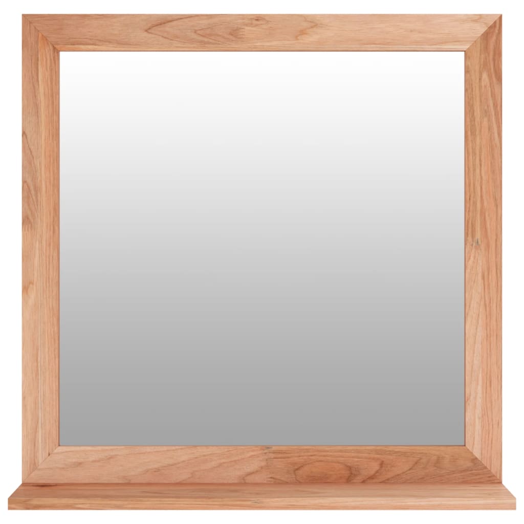 Miroir mural 55x55 cm Noyer massif