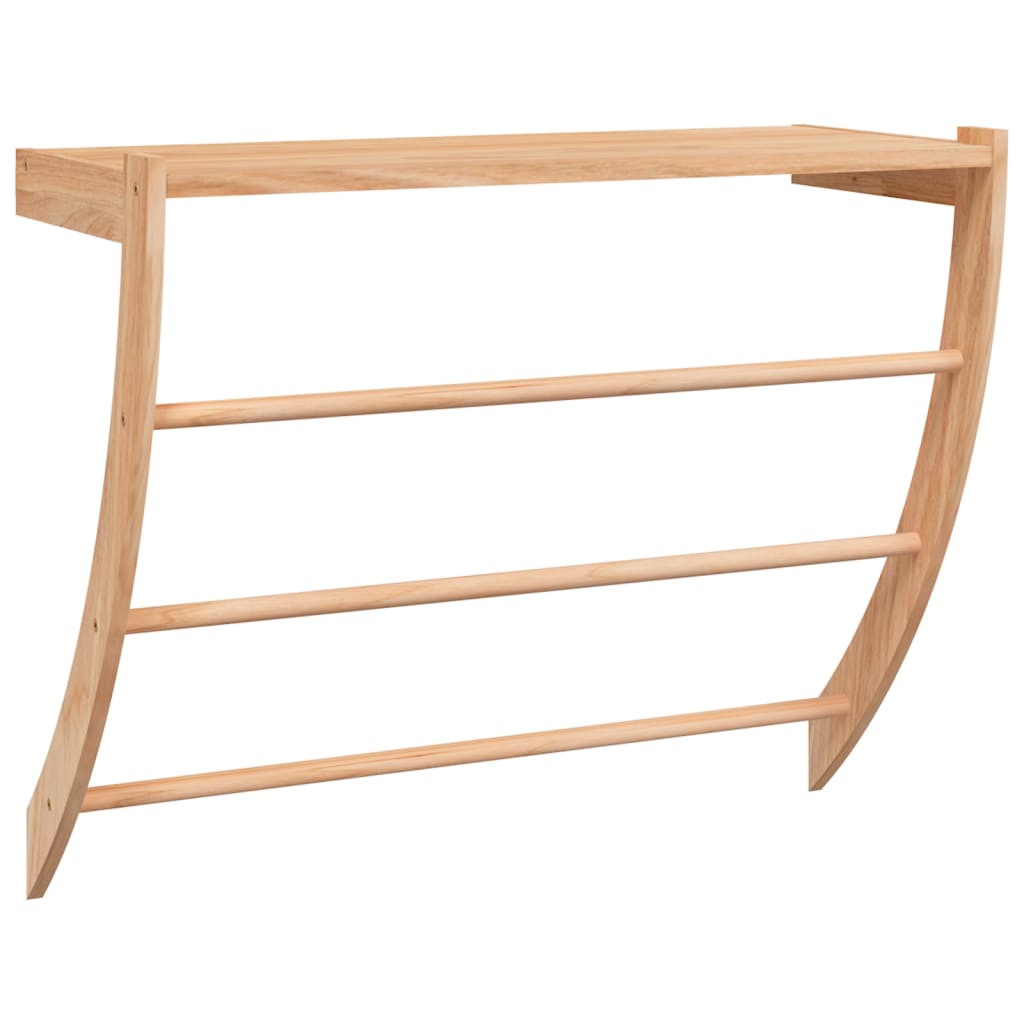 Porte-serviettes 60x25,5x49 cm Bois massif Noyer
