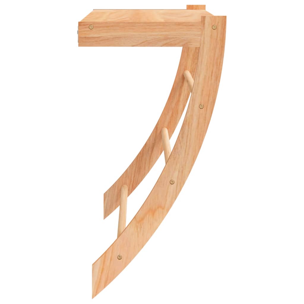 Porte-serviettes 60x25,5x49 cm Bois massif Noyer