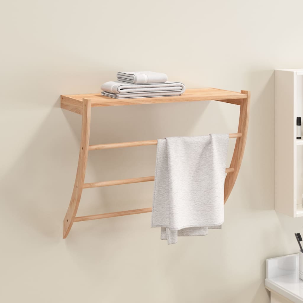 Porte-serviettes 60x25,5x49 cm Bois massif Noyer