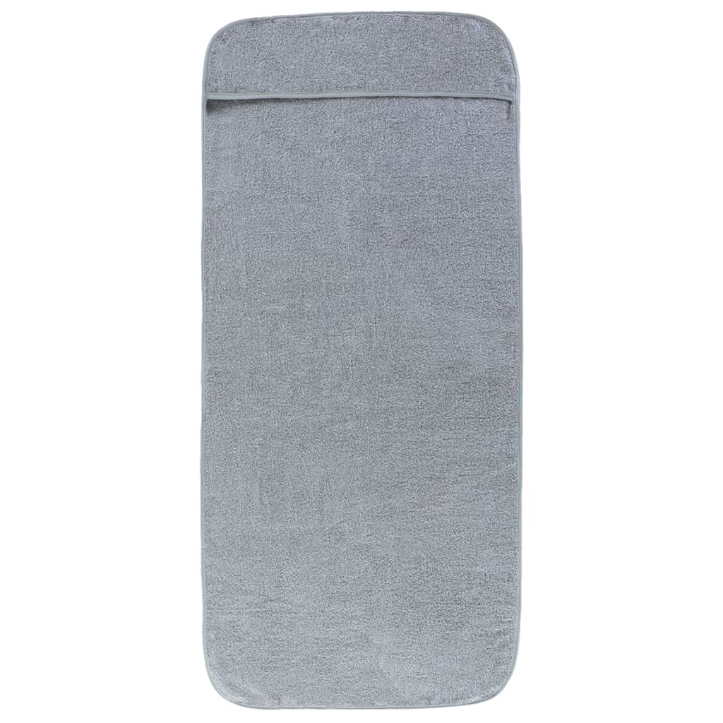 Serviettes de plage 6 pcs Gris 60x135 cm Tissu 400 GSM
