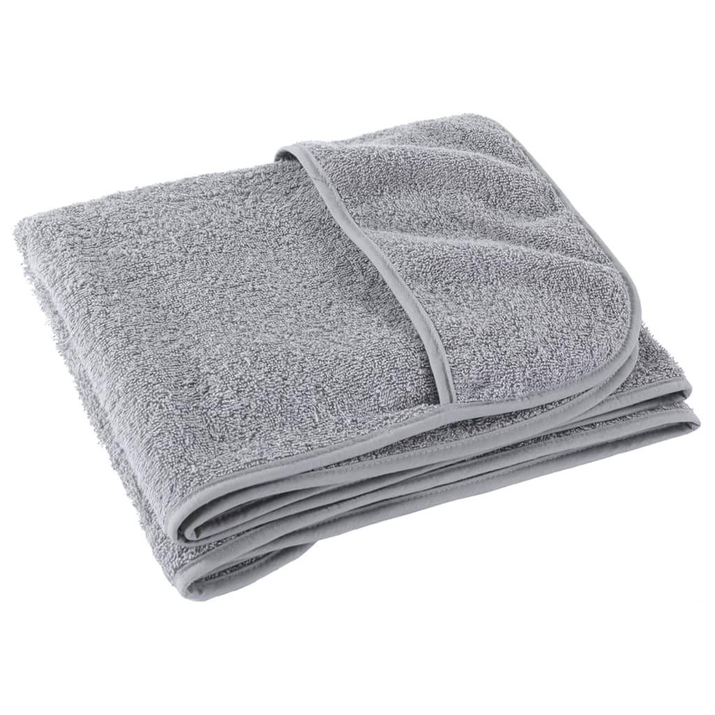 Serviettes de plage 6 pcs Gris 60x135 cm Tissu 400 GSM