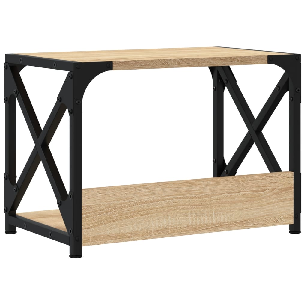 Support d'imprimante 2 étagères chêne Sonoma 44x26x31,5 cm