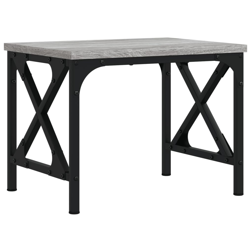 Support d'imprimante gris Sonoma 40x30x31 cm Bois d'ingénierie