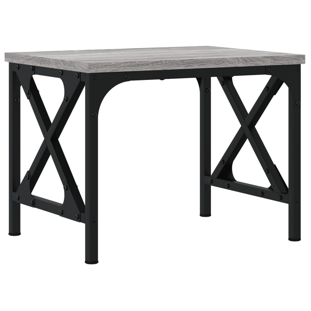Support d'imprimante gris Sonoma 40x30x31 cm Bois d'ingénierie
