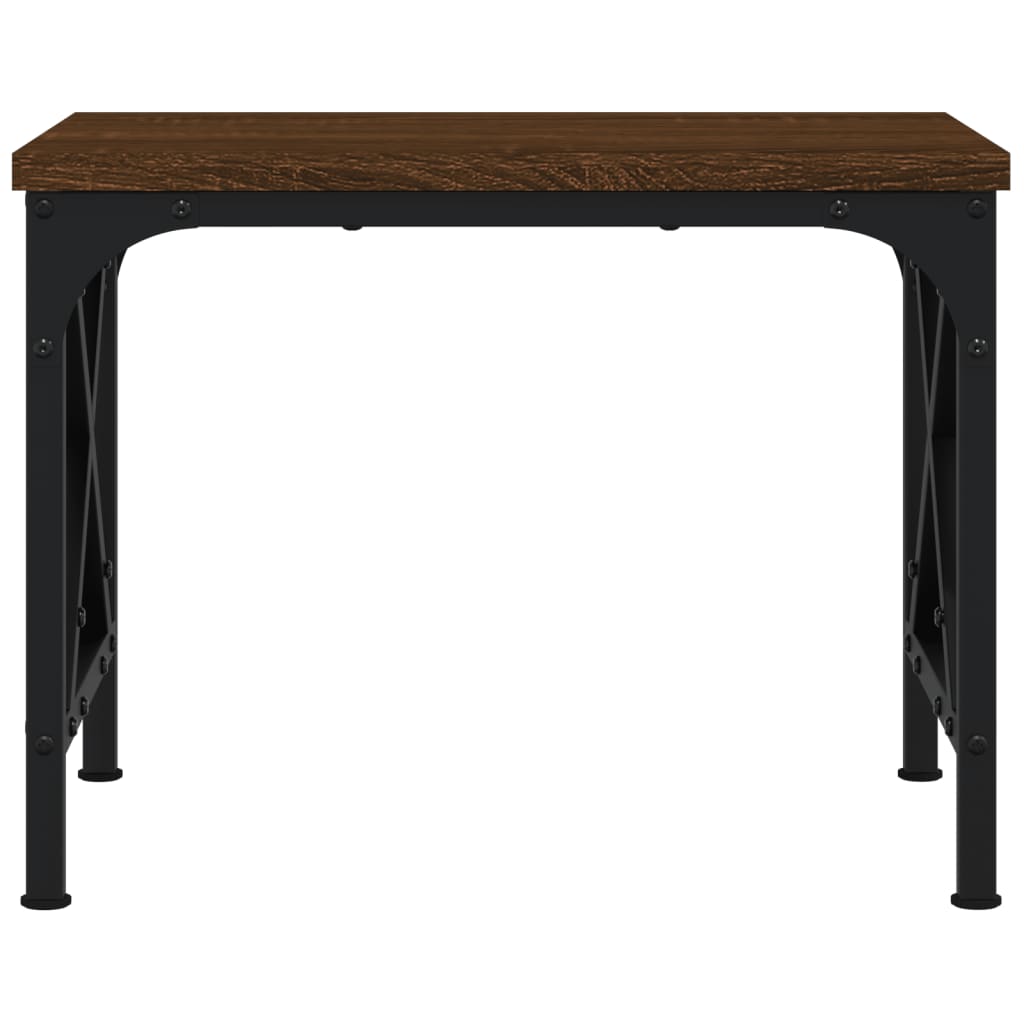 Printer Stand Brown Oak Effect 40x30x31 cm Engineered Wood