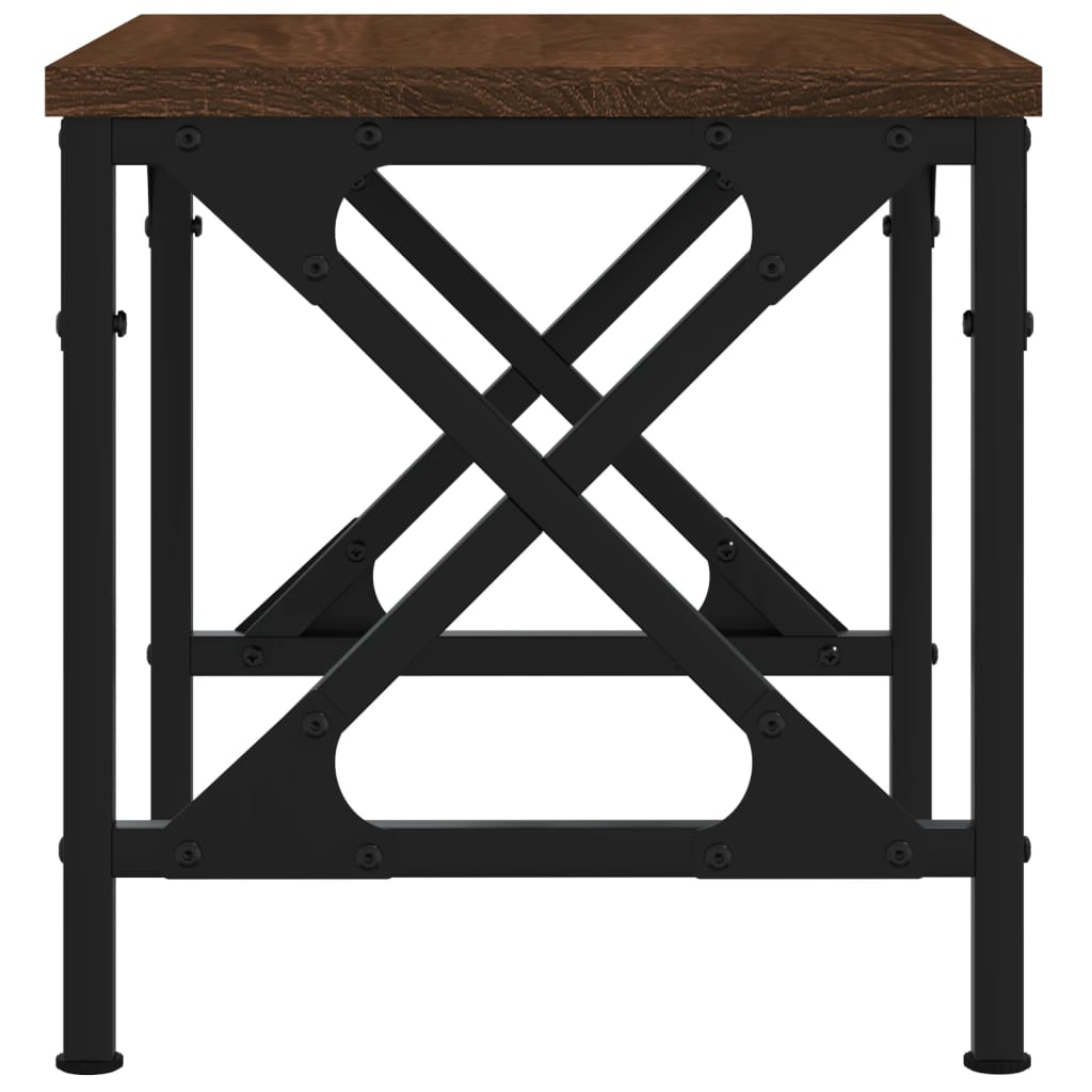 Printer Stand Brown Oak Effect 40x30x31 cm Engineered Wood