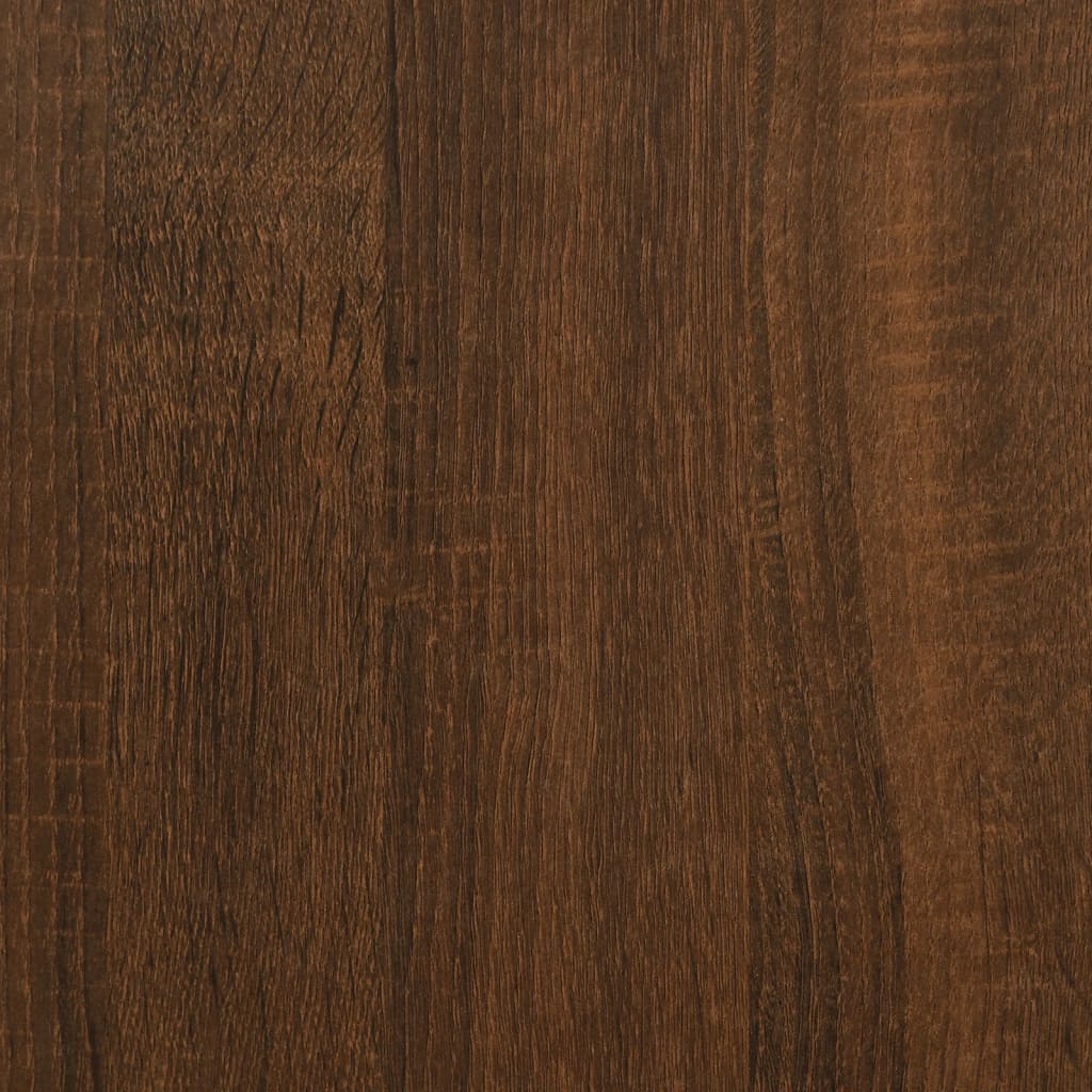 Printer Stand Brown Oak Effect 40x30x31 cm Engineered Wood