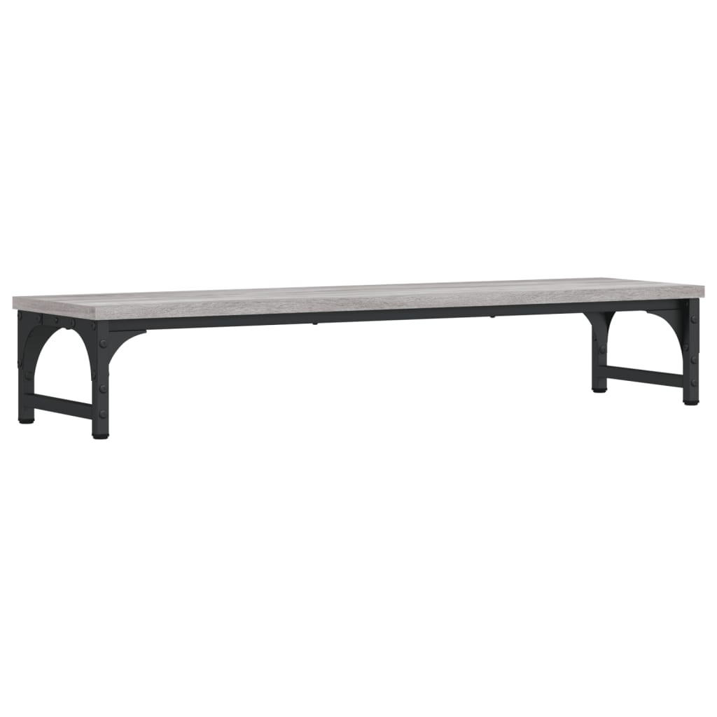 Support d'écran gris Sonoma 85x23x15,5 cm en bois d'ingénierie