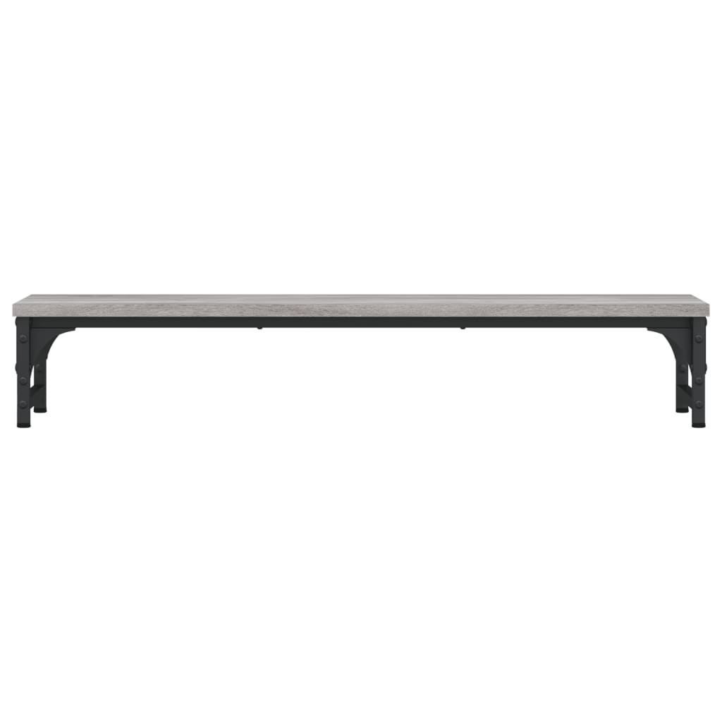 Support d'écran gris Sonoma 85x23x15,5 cm en bois d'ingénierie