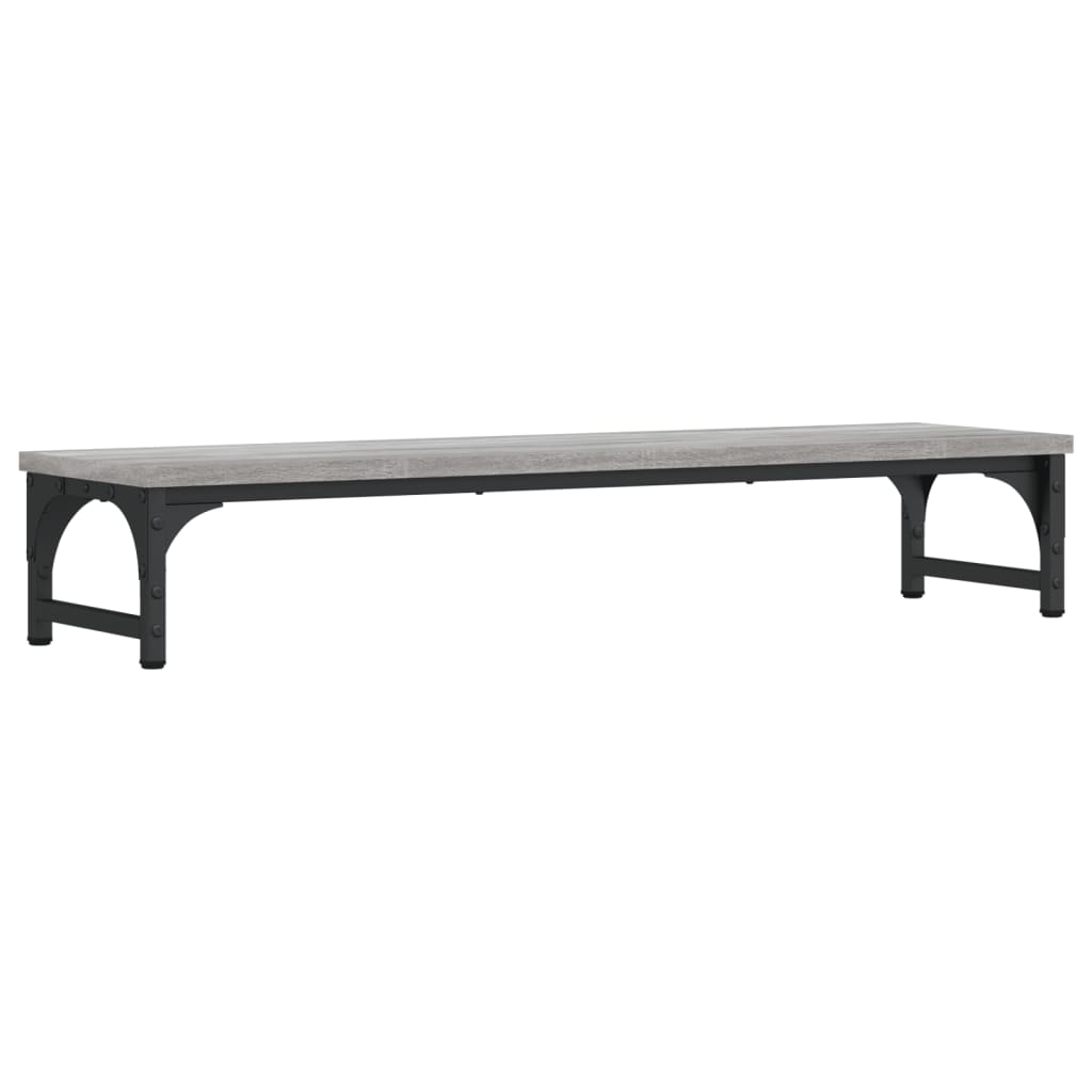 Support d'écran gris Sonoma 85x23x15,5 cm en bois d'ingénierie