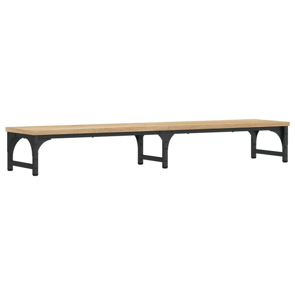 Support d'écran en chêne Sonoma 105x23x15,5 cm en bois usiné