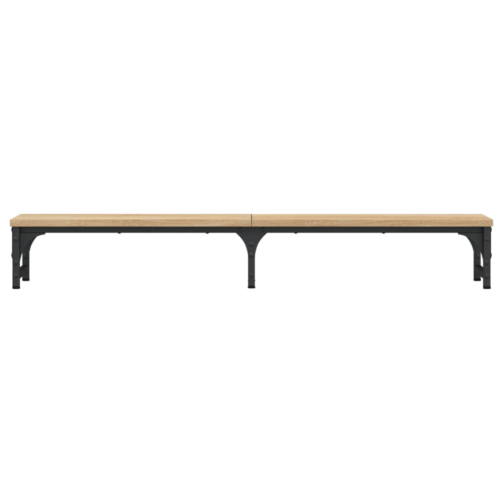 Support d'écran en chêne Sonoma 105x23x15,5 cm en bois usiné