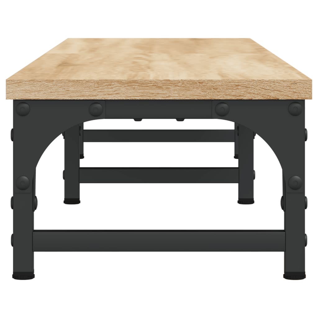 Support d'écran en chêne Sonoma 105x23x15,5 cm en bois usiné