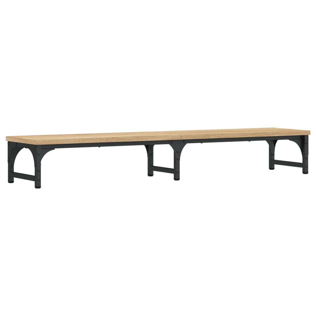 Support d'écran en chêne Sonoma 105x23x15,5 cm en bois usiné