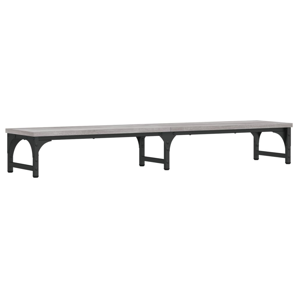 Support d'écran gris Sonoma 105x23x15,5 cm en bois d'ingénierie