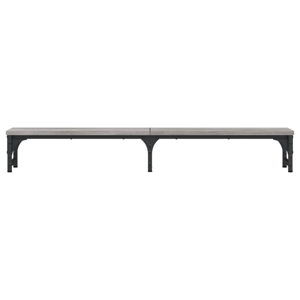 Support d'écran gris Sonoma 105x23x15,5 cm en bois d'ingénierie