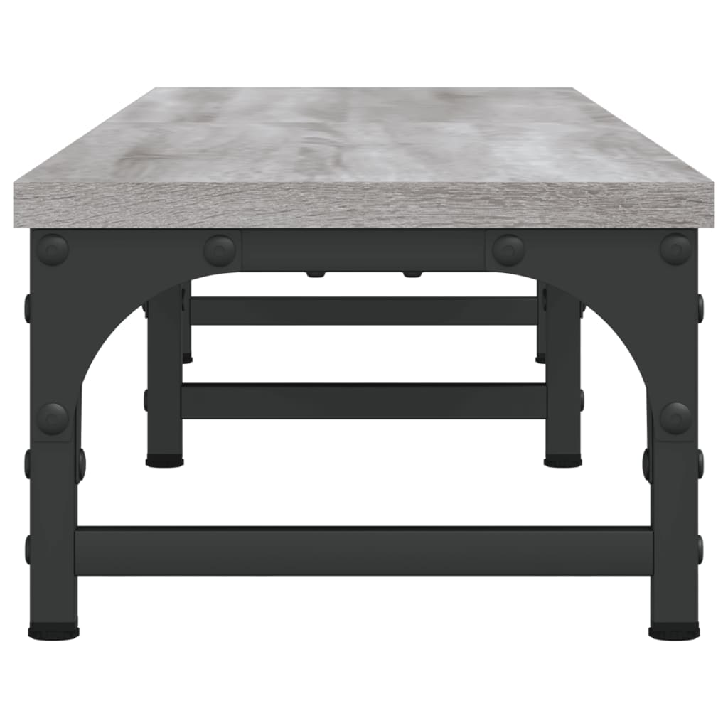 Support d'écran gris Sonoma 105x23x15,5 cm en bois d'ingénierie