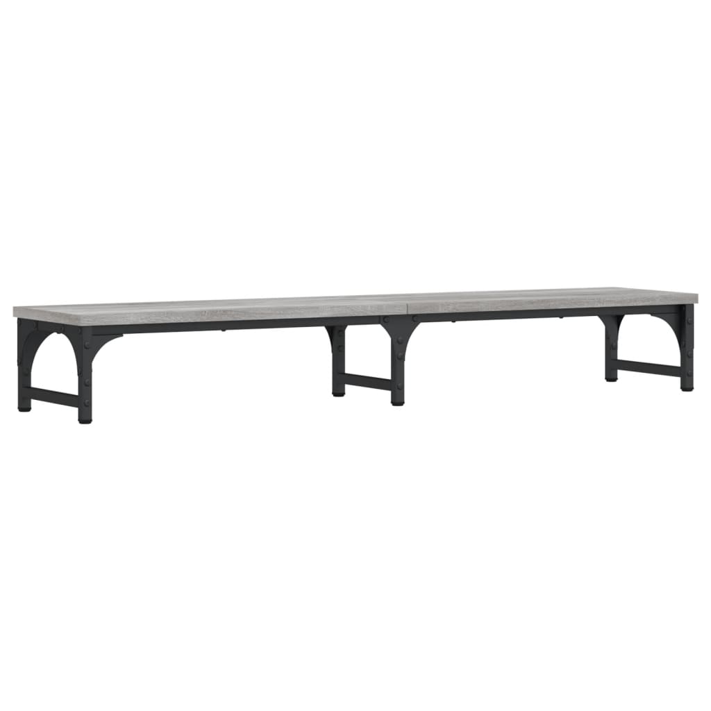 Support d'écran gris Sonoma 105x23x15,5 cm en bois d'ingénierie