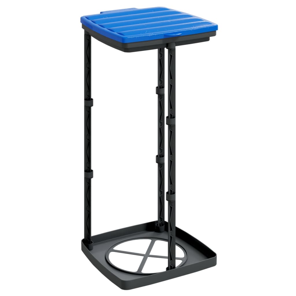 Trash bag holders, 2 pcs, black and blue, 60 L, PP