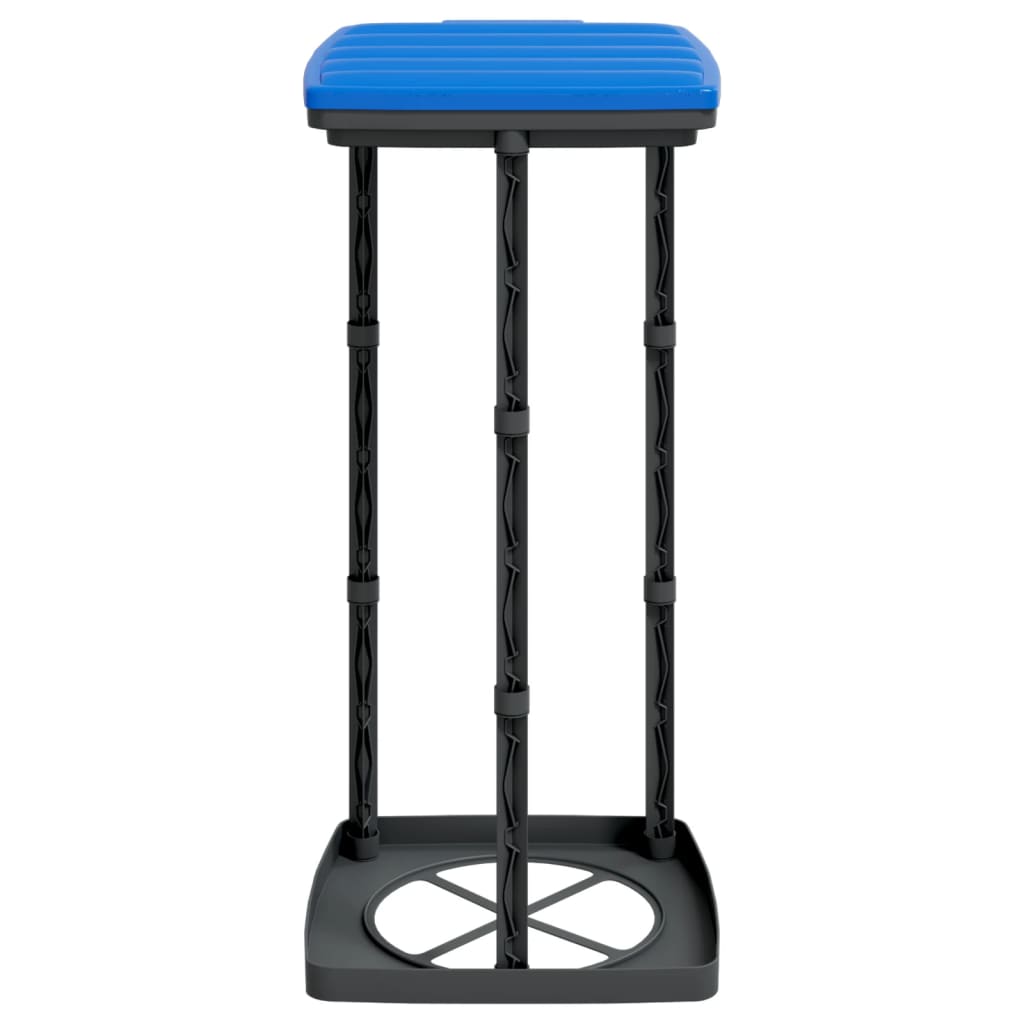 Trash bag holders, 2 pcs, black and blue, 60 L, PP