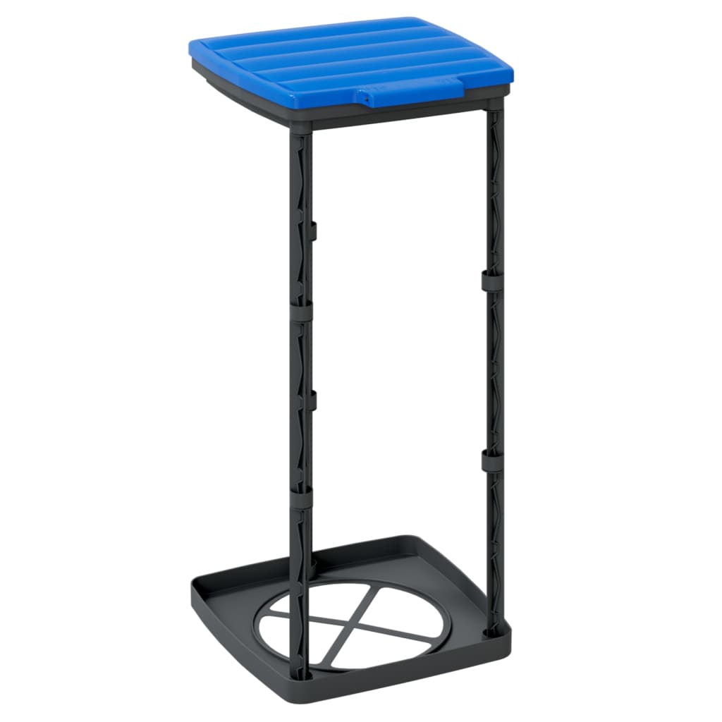 Trash bag holders, 2 pcs, black and blue, 60 L, PP