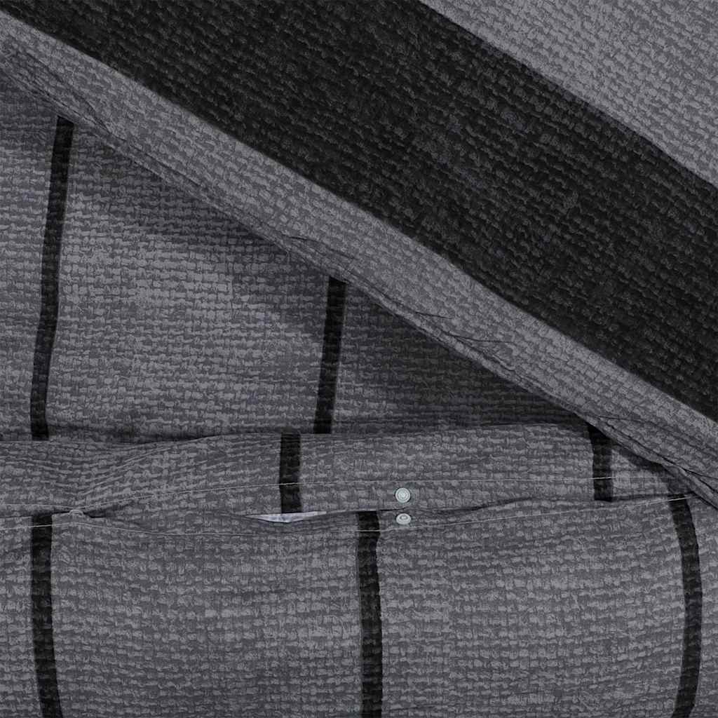 Parure de lit Gris Foncé 260x240 cm Coton