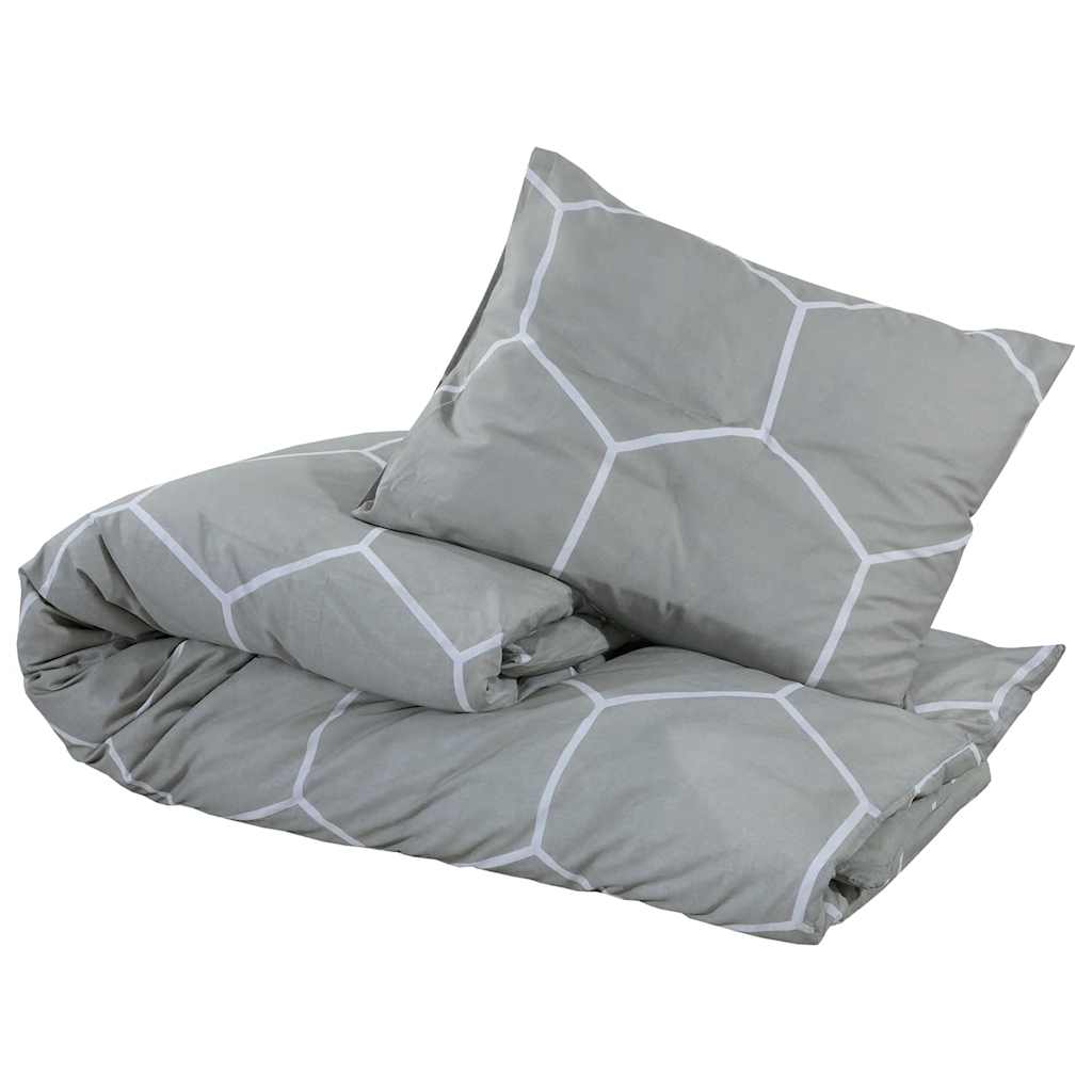 Parure de lit grise 200x220 cm en coton