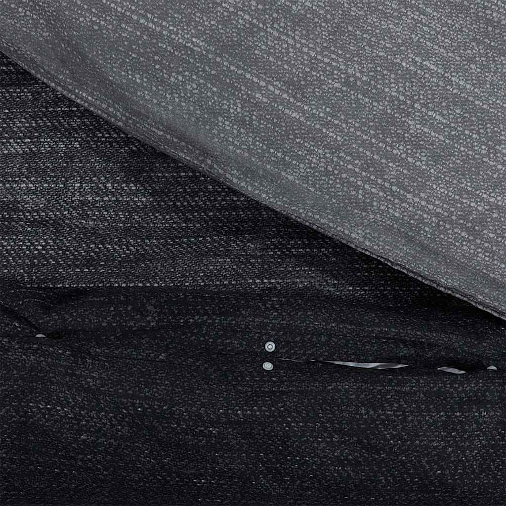 Parure de lit Gris foncé 200x200 cm Coton