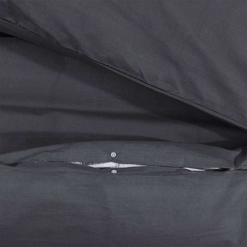 Parure de lit noire 200x200 cm en coton