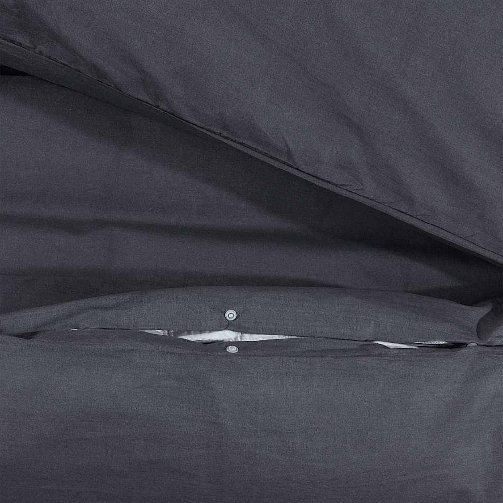 Parure de lit noire 200x220 cm coton