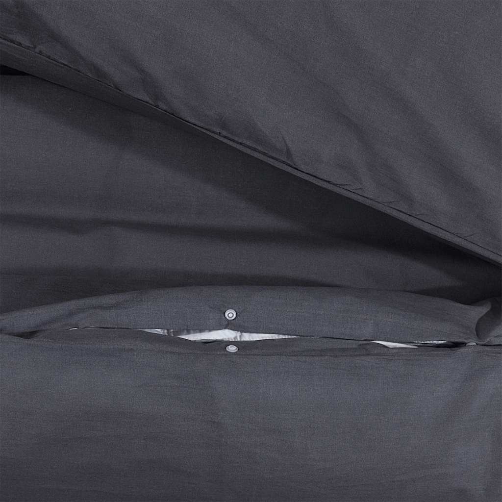 Parure de lit noire 140x200 cm coton