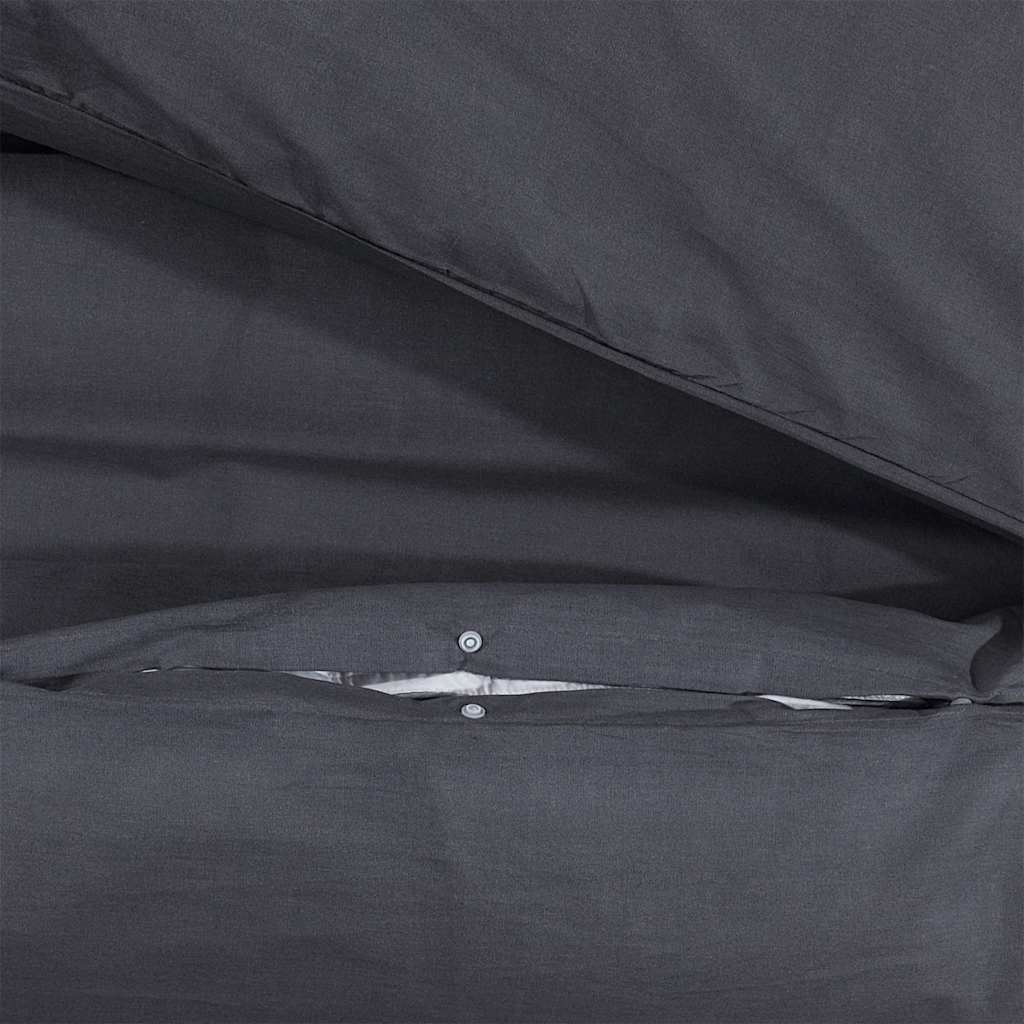 Parure de lit noire 260x220 cm coton