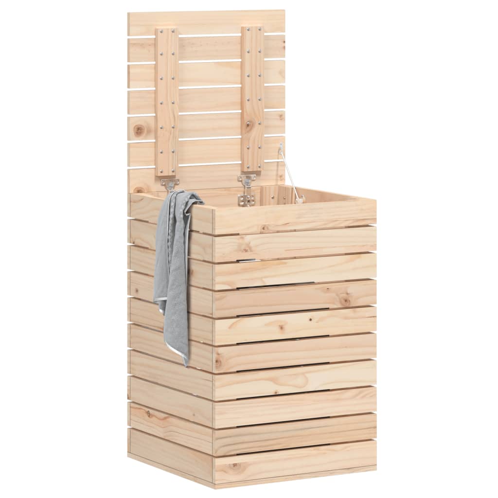 Coffre à linge 44x44x66 cm Pin massif