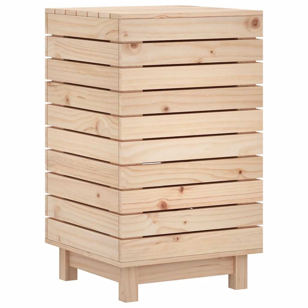 Corbeille à linge 44x44x76 cm Pin massif