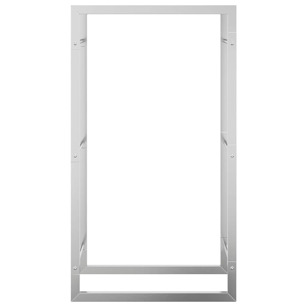 Brennholzregal 50x28x94 cm Edelstahl