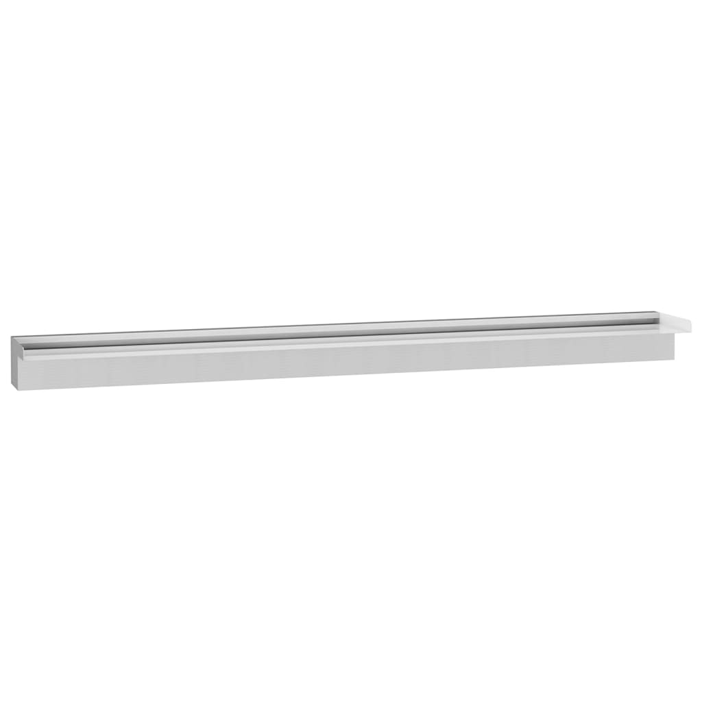 Chute d'eau de piscine rectangulaire en acier inoxydable 110 cm