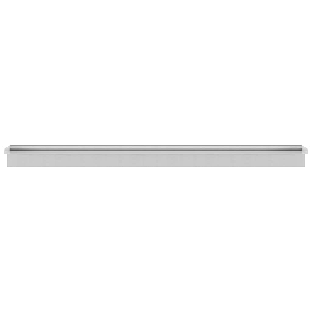 Chute d'eau de piscine rectangulaire en acier inoxydable 110 cm